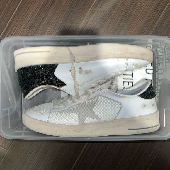 GOLDEN GOOSE Stardan Leather Low-Top Sneakers, 39 - Picture 6 of 13